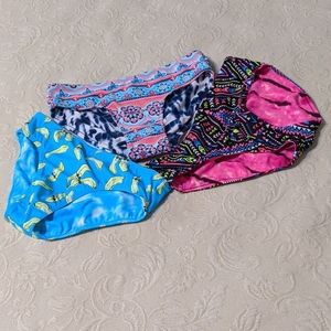 NWOT JUSTICE 3 SWIM SUITS BATTOM SZ14